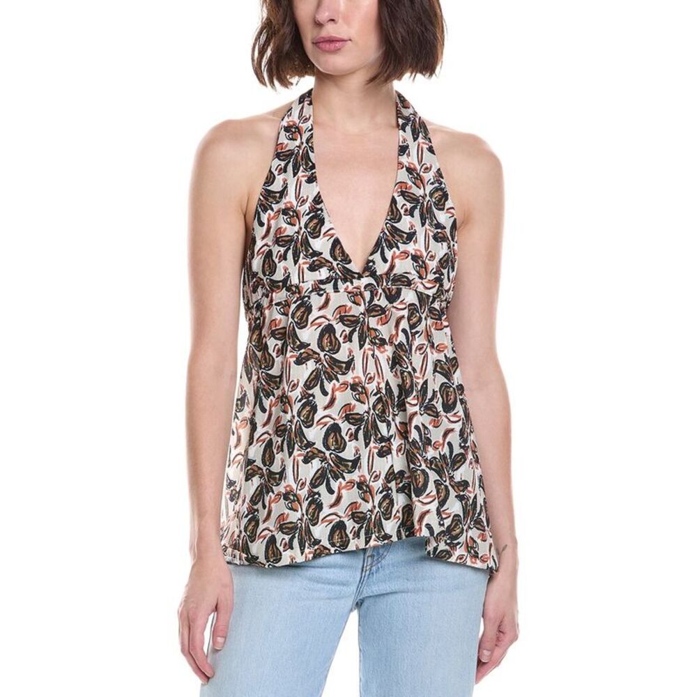 To My Lovers Womens  Printed Top, Brown